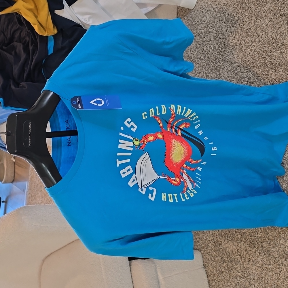 Nautica  Vibrant Blue Crab Graphic Tee